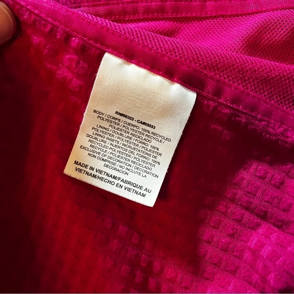 Nike Dry-Fit Running Windbreaker Lightweight Jacket Women's Medium Fuchsia